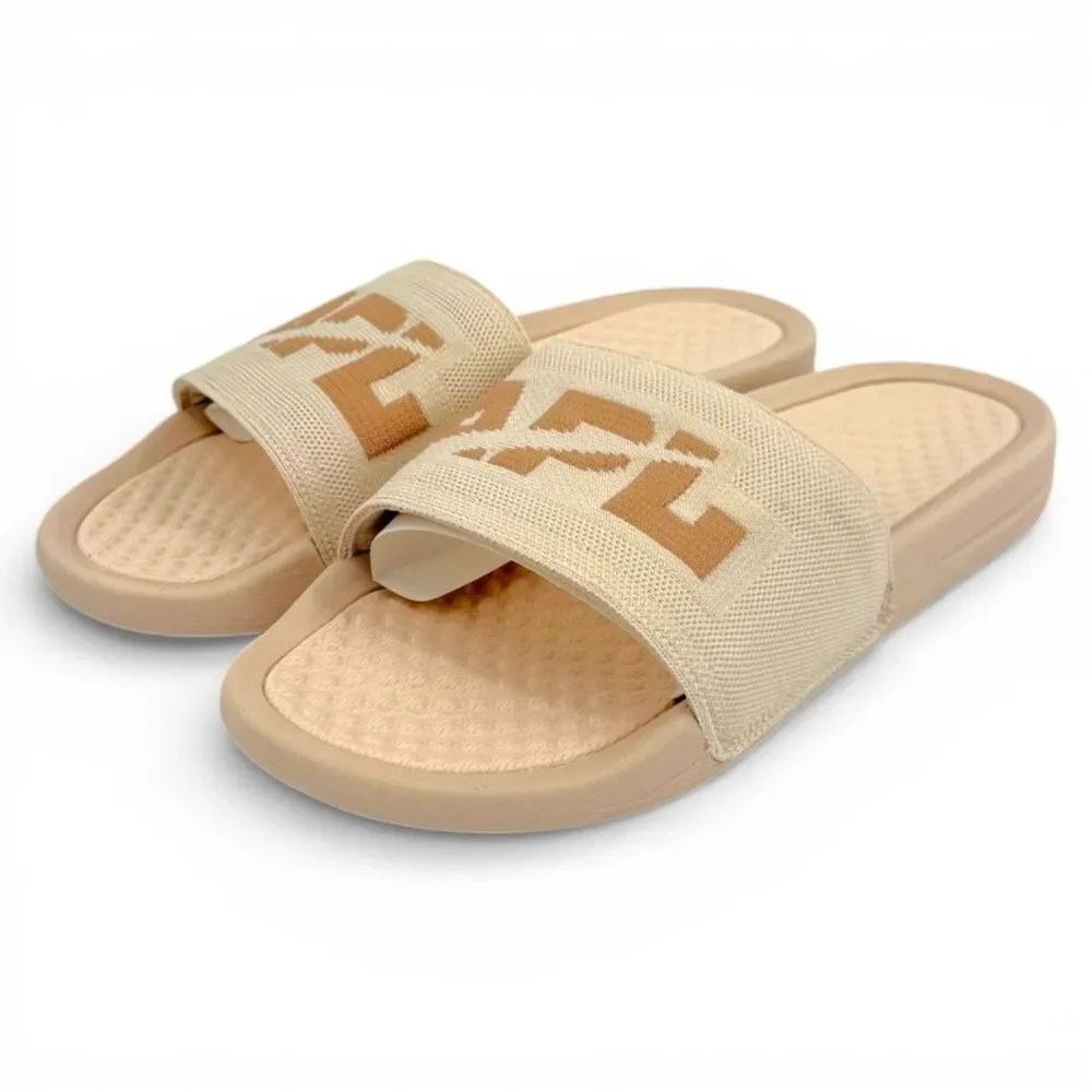 NEW APL Men's Big Logo TechLoom Slide Warm Silk/Caramel Size 8